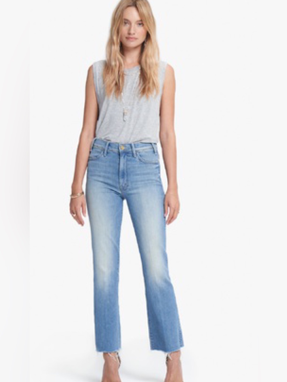 Mother Hustler Ankle Fray Shaken not Stirred Size 24
